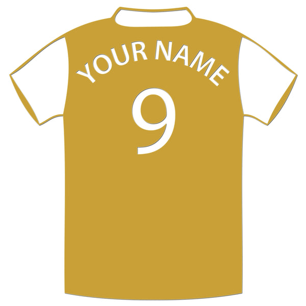 Personalised Football Shirt Sticker