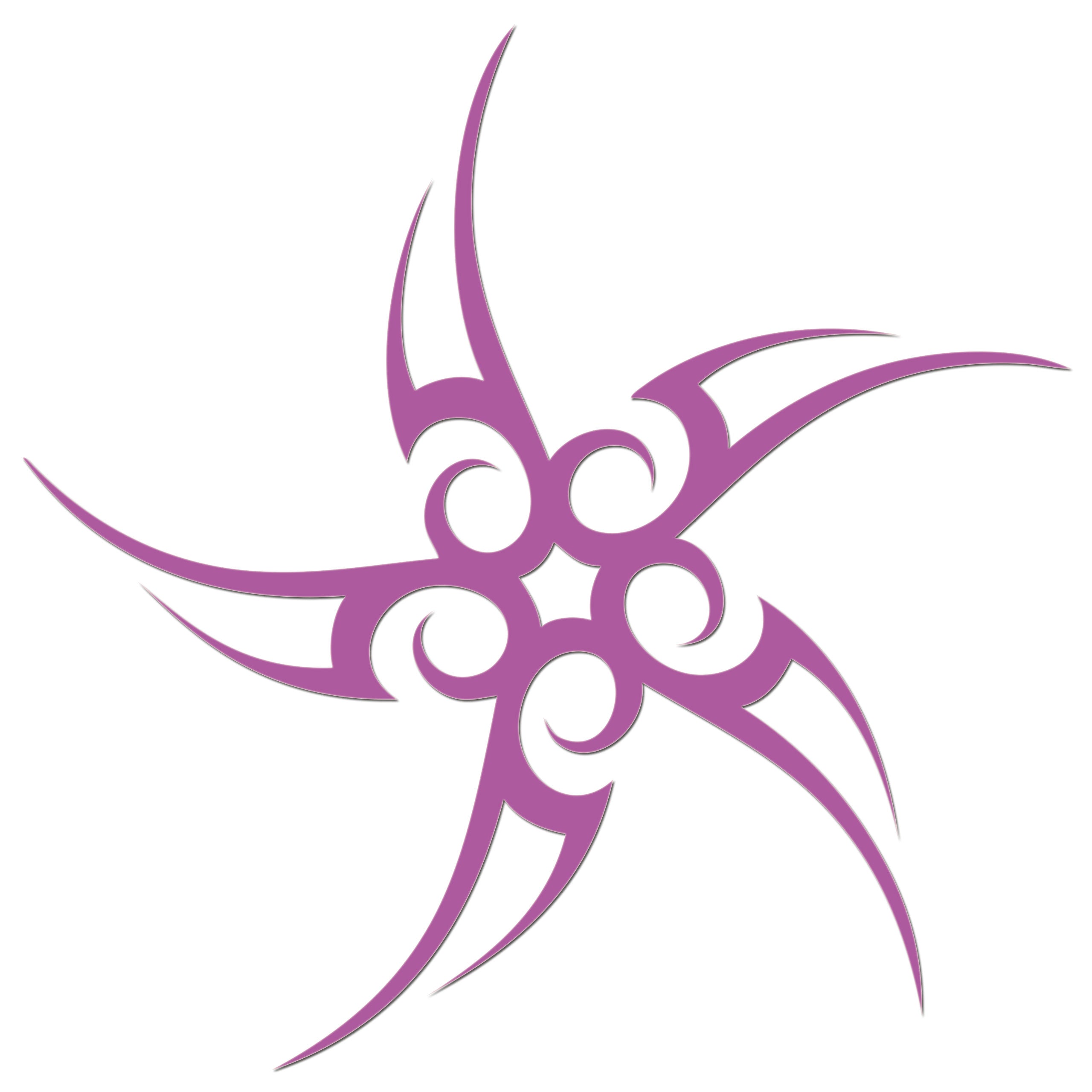 Tribal Five Star Sticker