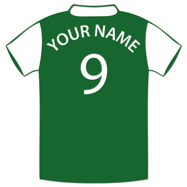 Personalised Football Shirt Sticker