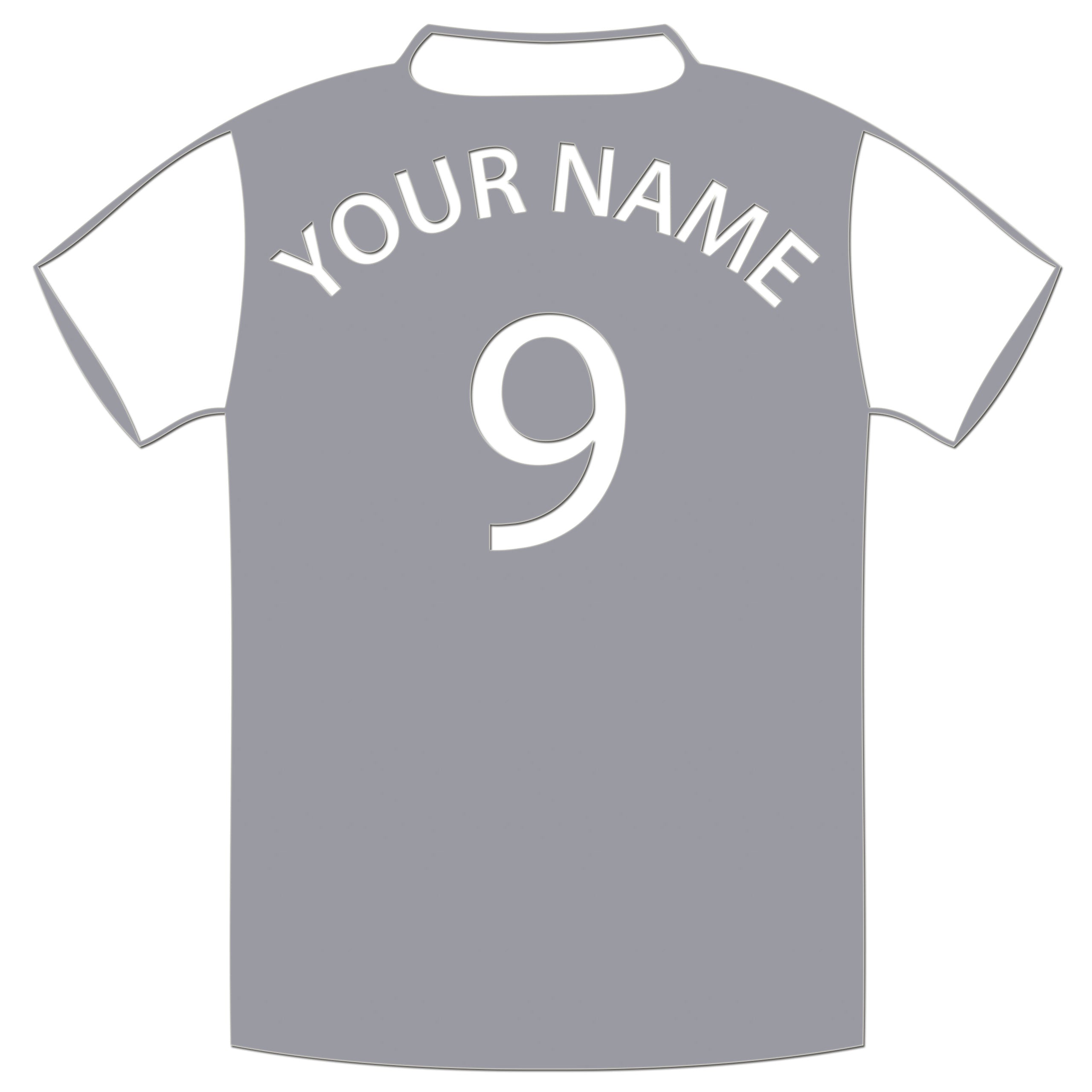 Personalised Football Shirt Sticker