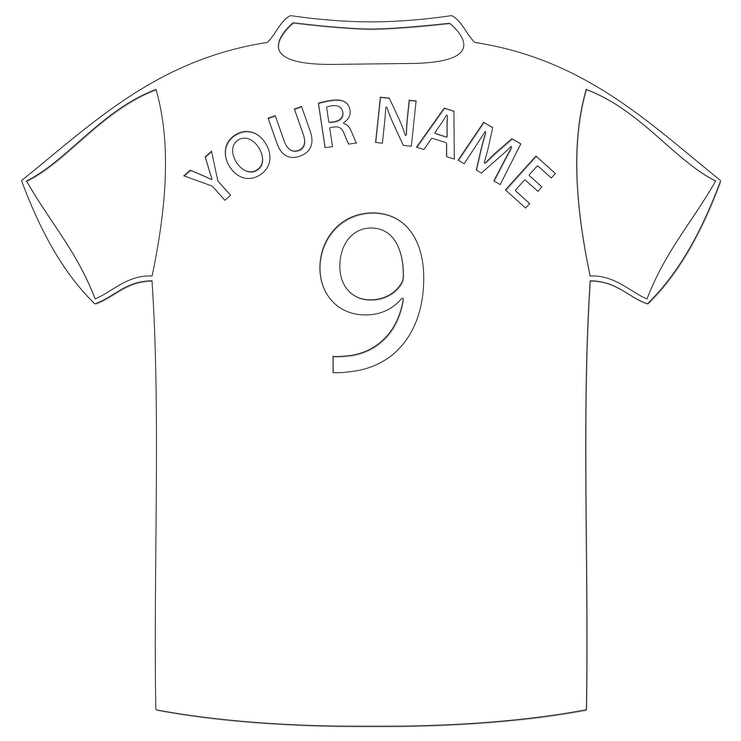 Personalised Football Shirt Sticker