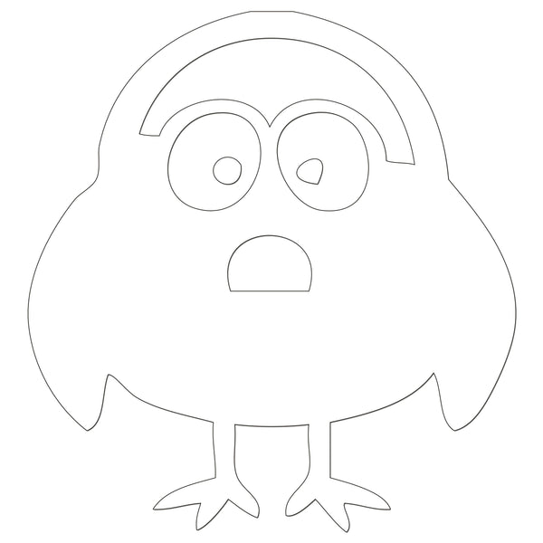 Funny Cartoon Bird Sticker