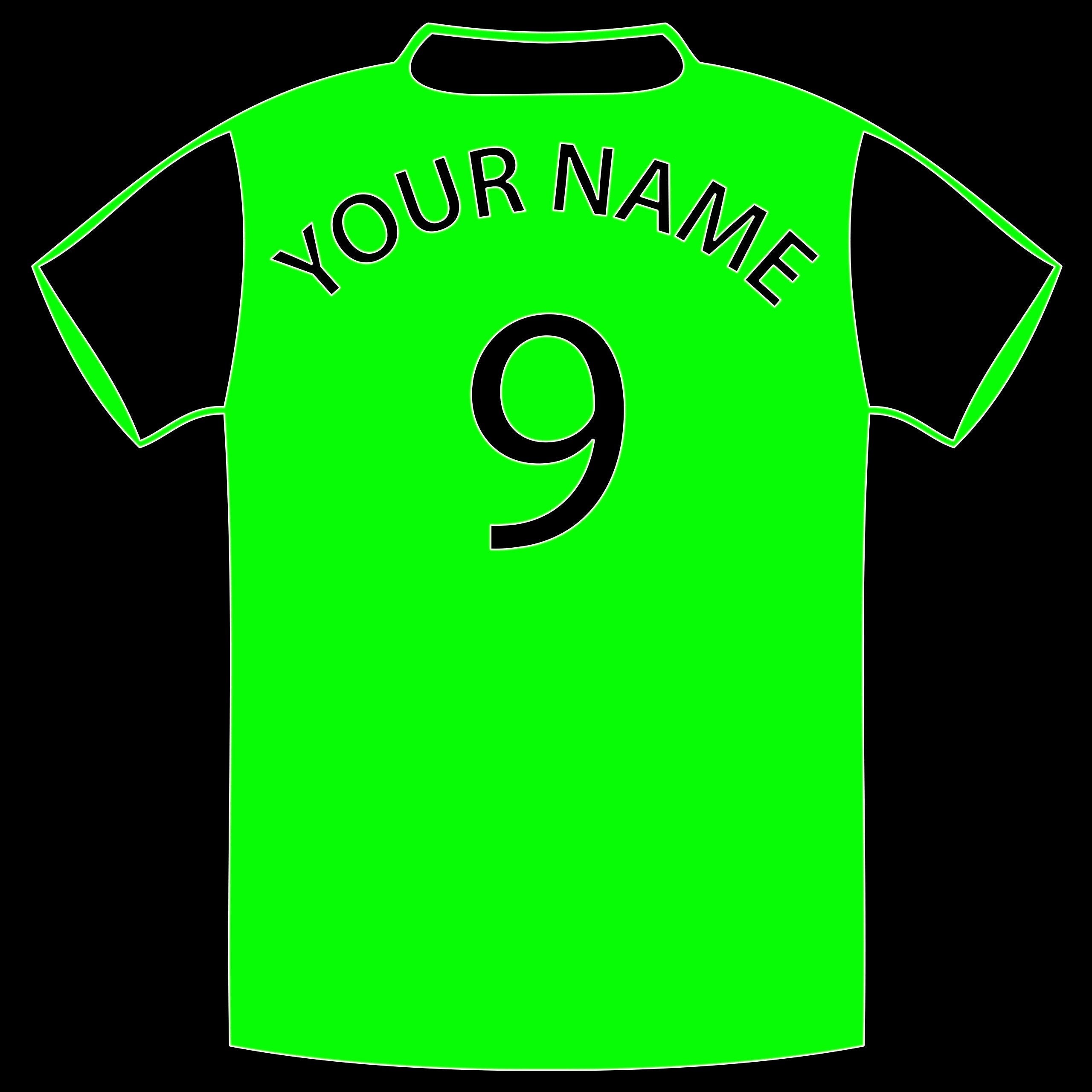 Personalised Football Shirt Sticker