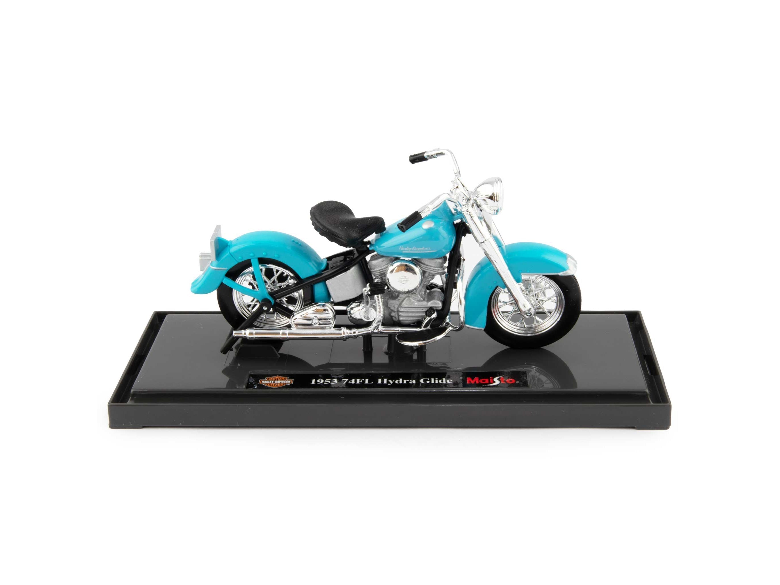 Harley-Davidson 74 FL Hydra Glide 1953 blue - 1:18 Scale Motorbike Model