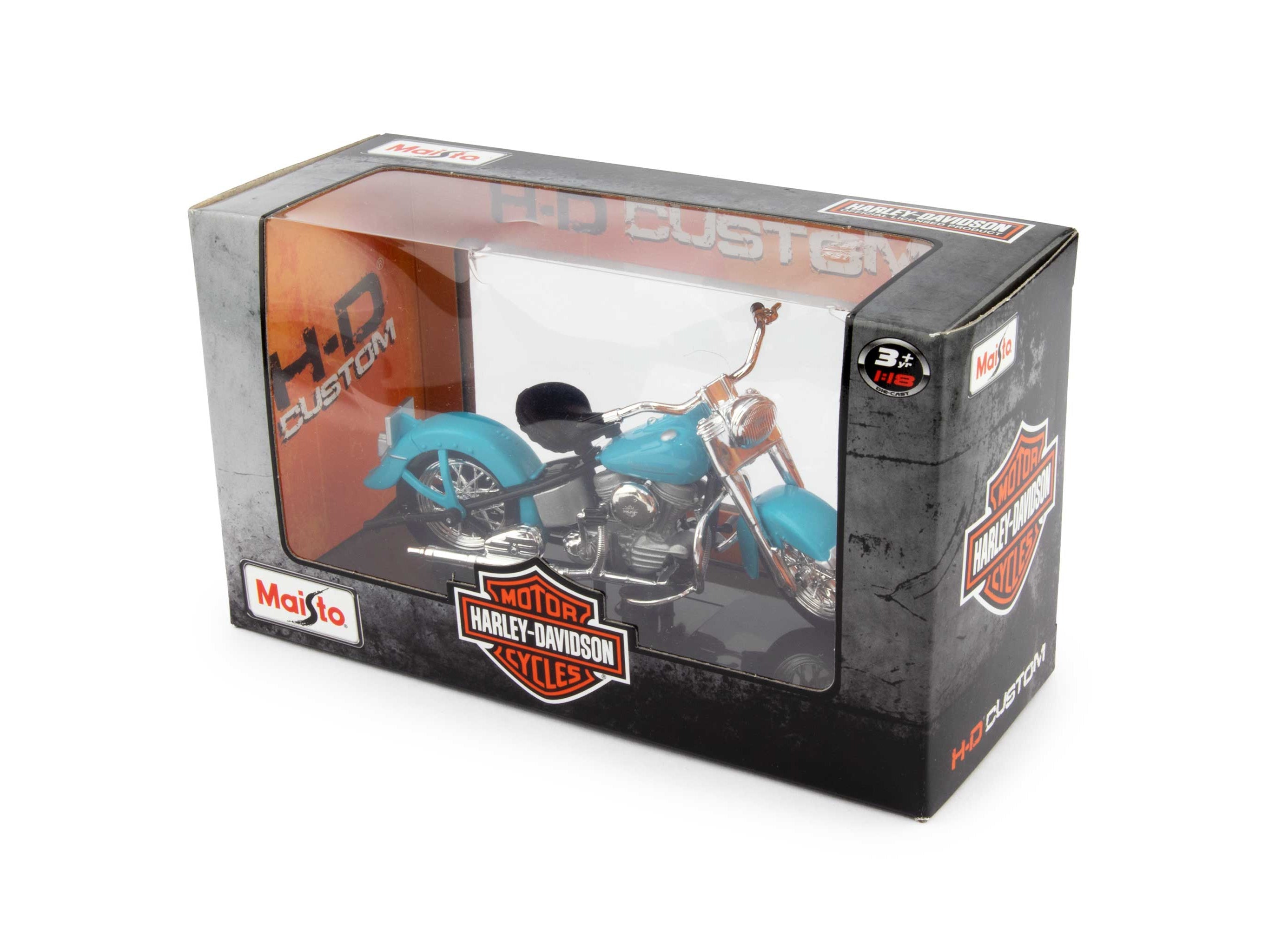 Harley-Davidson 74 FL Hydra Glide 1953 blue - 1:18 Scale Motorbike Model