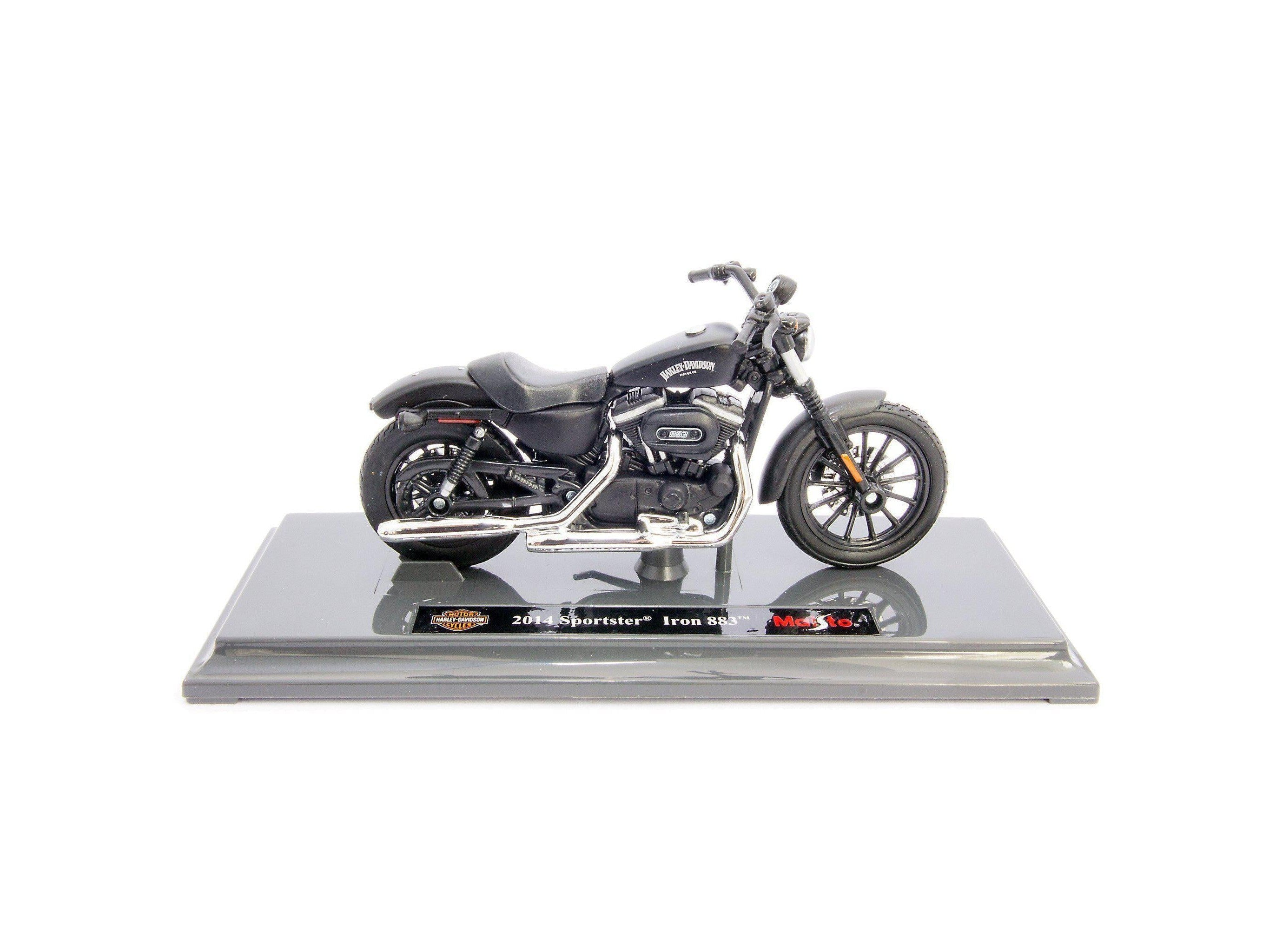 Harley-Davidson Sportster Iron 883 2014 black- 1:18 Scale Motorbike Model