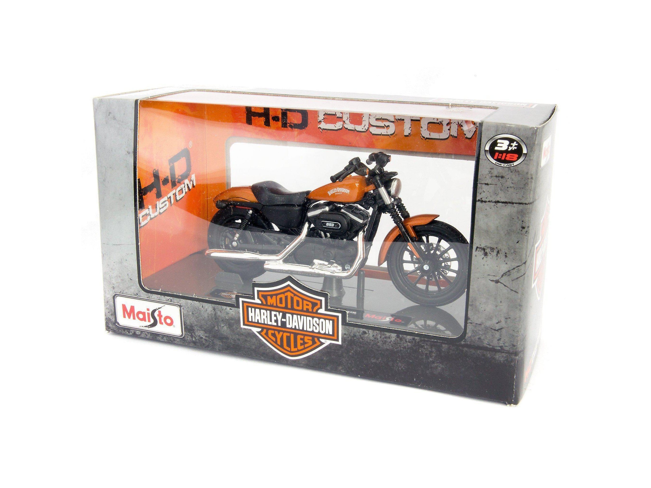 Harley-Davidson Sportster Iron 883 2014 orange- 1:18 Scale Motorbike Model