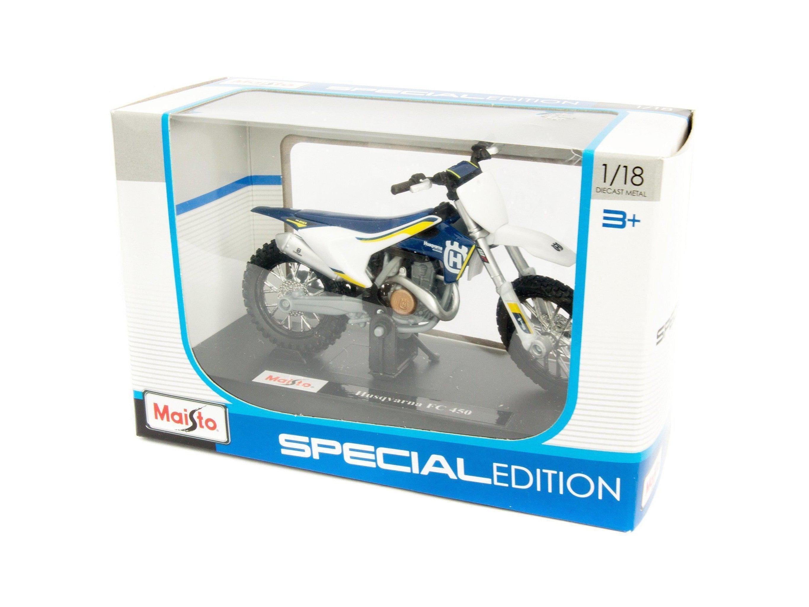 Husqvarna FC 450 blue - 1:18 Scale Motorbike Model