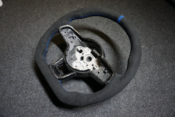 Volkswagen Golf MK7 / MK7.5 Bespoke Custom Alcantara / Leather Steering Wheel (CUSTOM /  GTI / GTD / R-Line / R 2013 - 2020 Models)