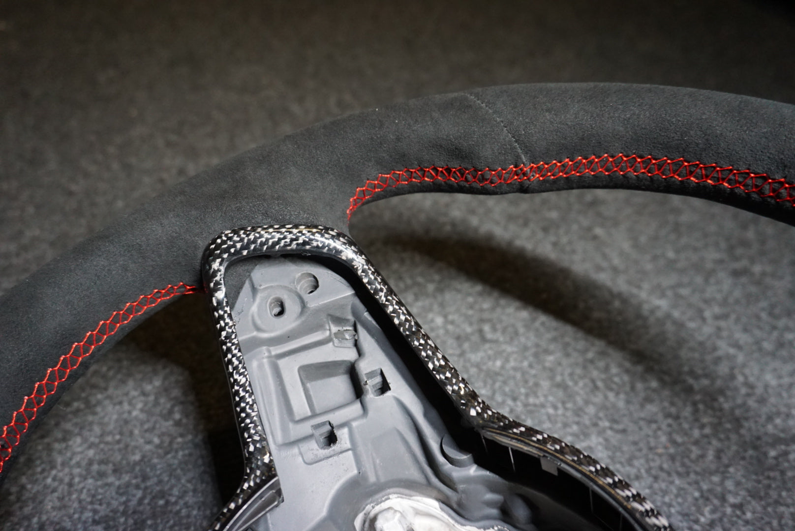 Volkswagen Golf MK7 / MK7.5 Bespoke Custom Alcantara / Leather Steering Wheel (CUSTOM /  GTI / GTD / R-Line / R 2013 - 2020 Models)