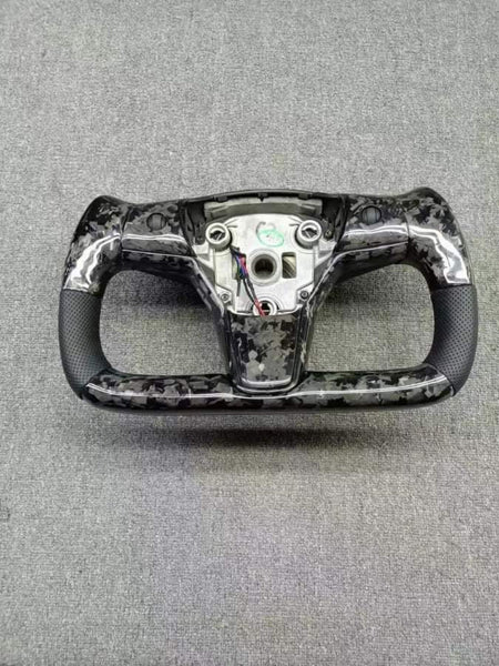 TESLA Model 3 Yoke Carbon Fibre Steering Wheel (CUSTOM)