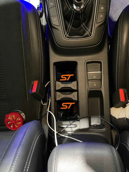 MK4 Focus - Cup Holder Inserts With Logo