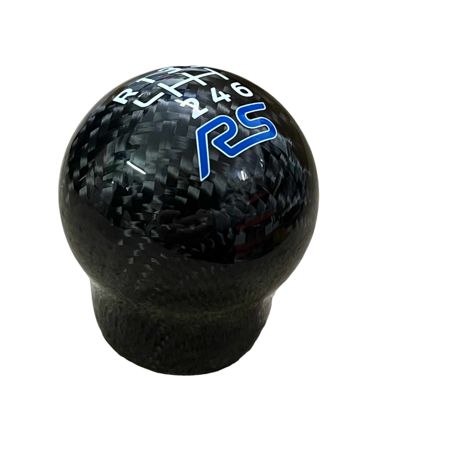 Genuine Carbon Fibre Gear Knob with RS Logo – Fits Most Ford Models