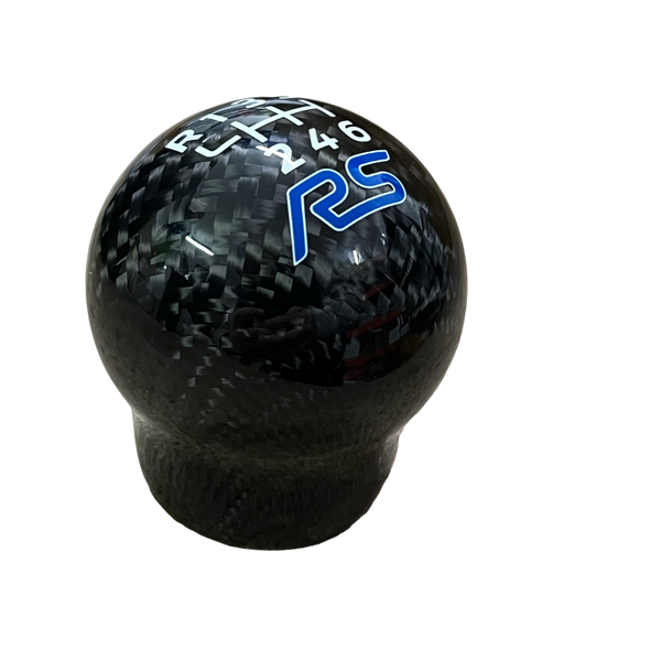 Genuine Carbon Fibre Gear Knob with RS Logo – Fits Most Ford Models