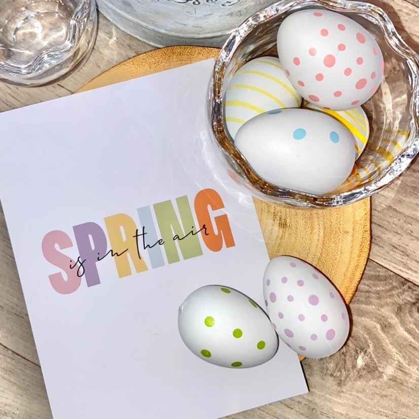 Spring Is In The Air Multi Colour Spring Seasonal Wall Home Decor Print