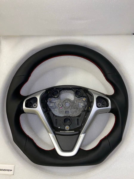 Ford Fiesta Full Leather / Alcantara Custom Steering Wheel (MK7 / MK7.5 - 2009 to 2017)