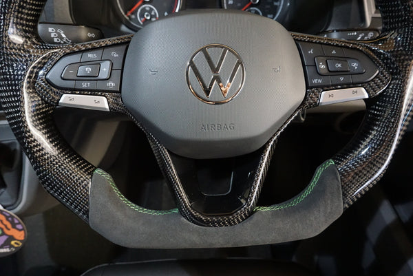 Volkswagen Transporter T6.1 Carbon Fibre Steering Wheel (2020+ Models)