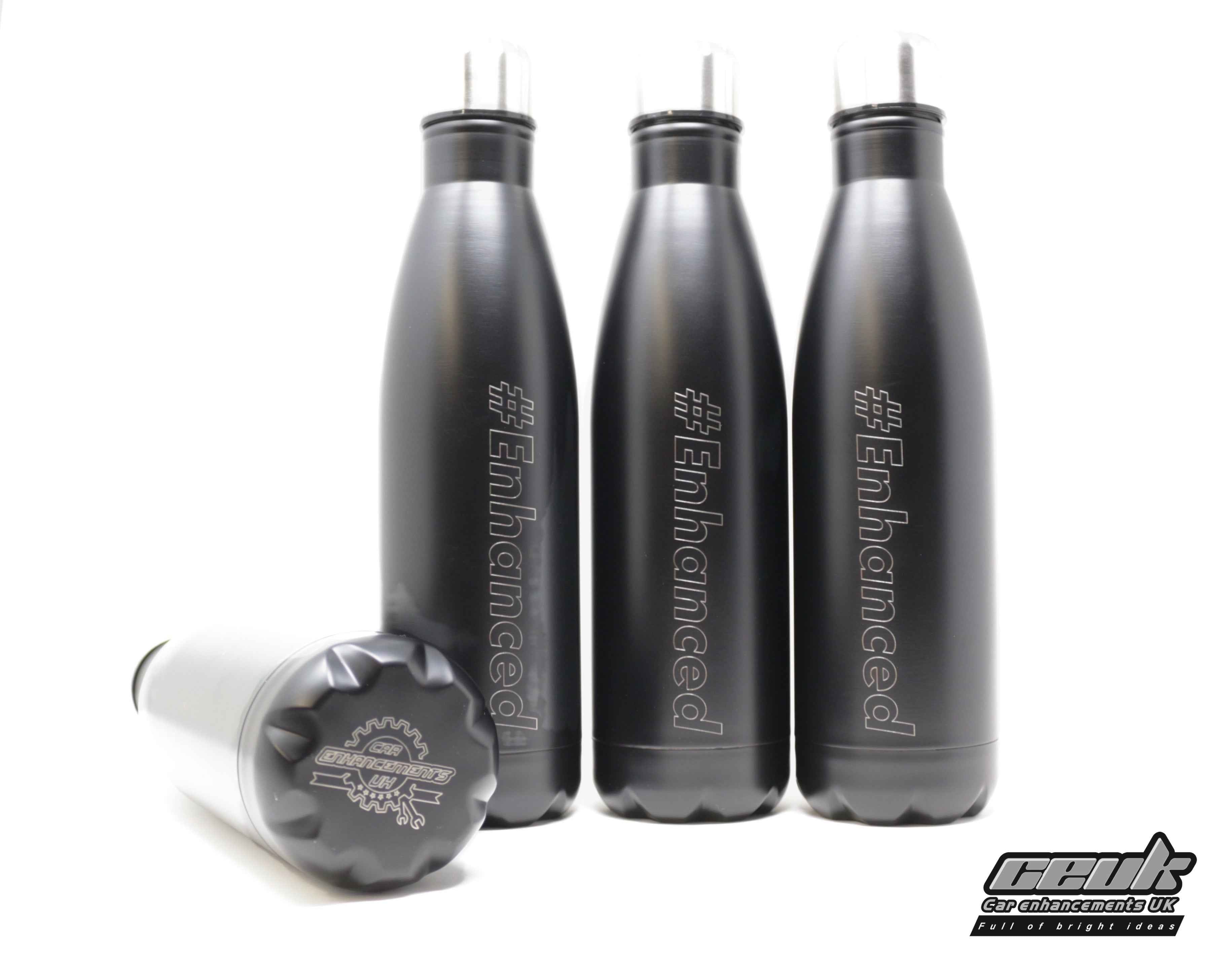 #Enhanced CEUK Insulated Water Bottle – Matte Black | Hot & Cold | Workshop Logo Branded