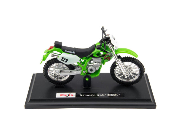 Kawasaki KLX250SR green - 1:18 Scale Motorbike Model