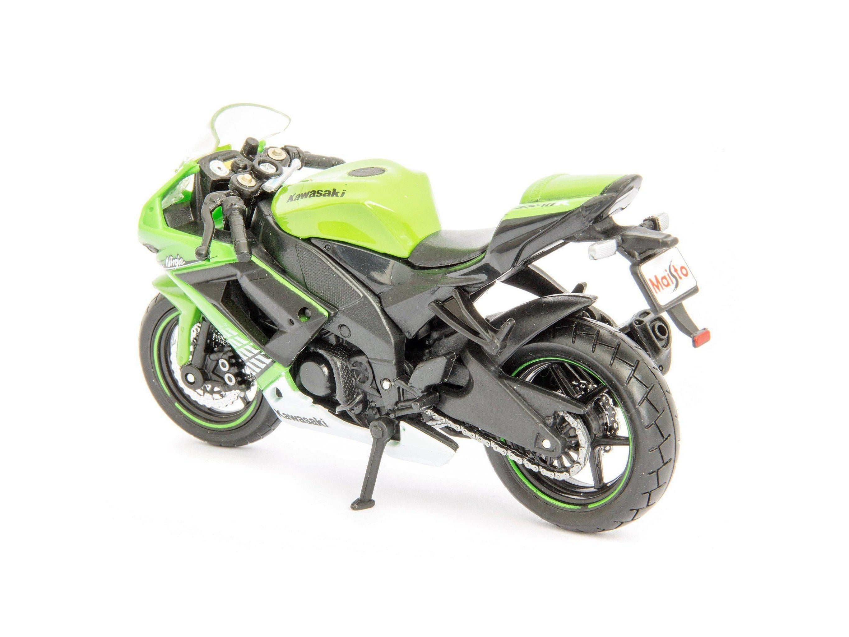 Kawasaki Ninja ZX-10R green - 1:18 Scale Motorbike Model