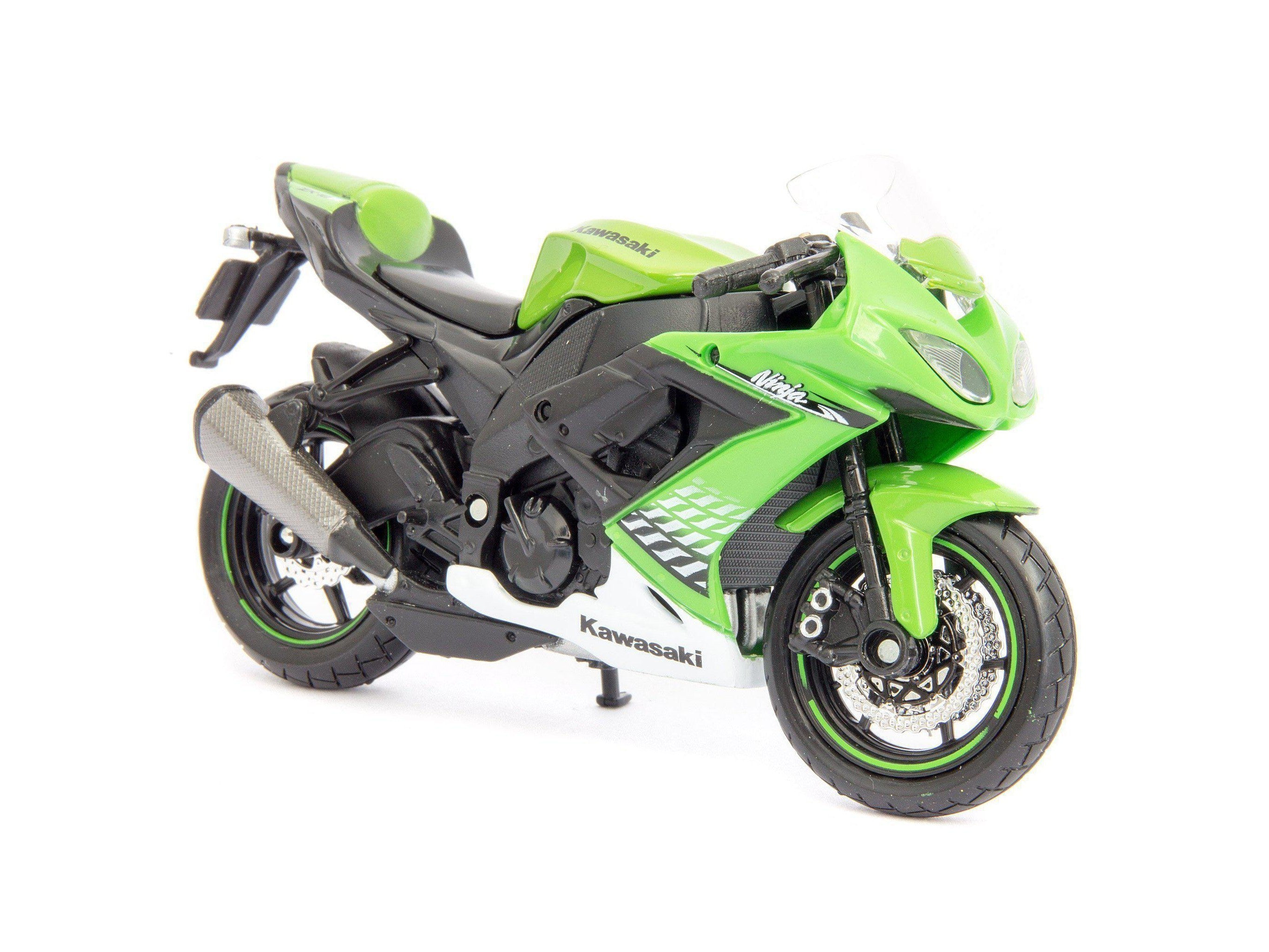 Kawasaki Ninja ZX-10R green - 1:18 Scale Motorbike Model