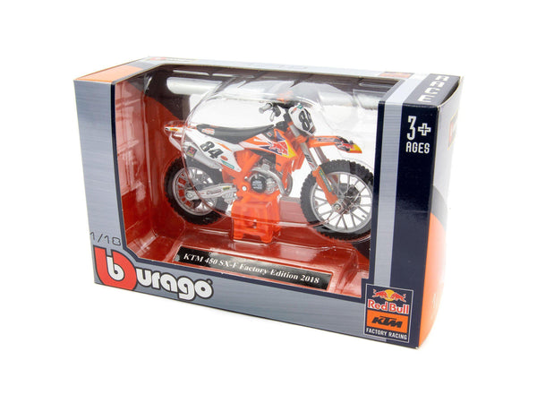 KTM 450 SX-F Factory Edition 2018 - 1:18 Scale Motorbike Model