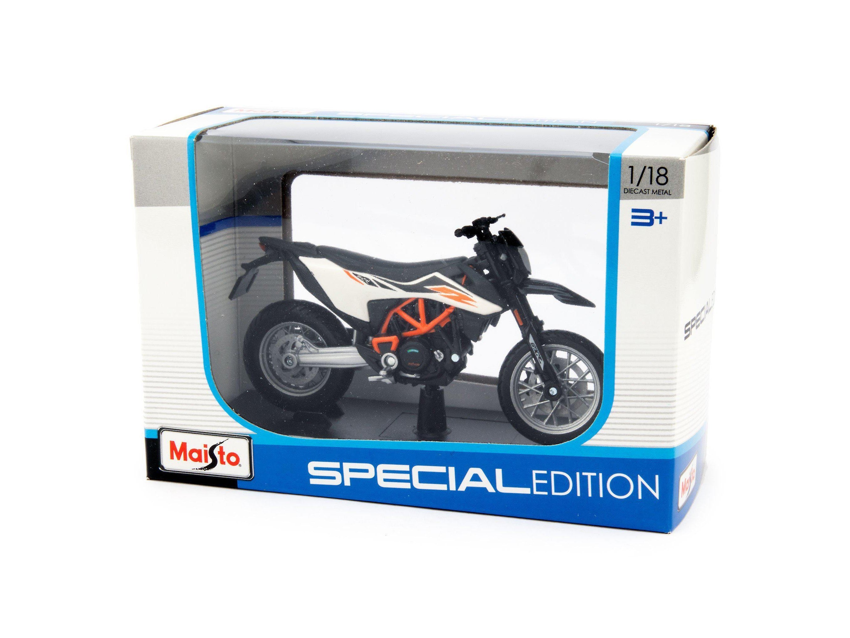 KTM 690 SMC R white - 1:18 Scale Motorbike Model