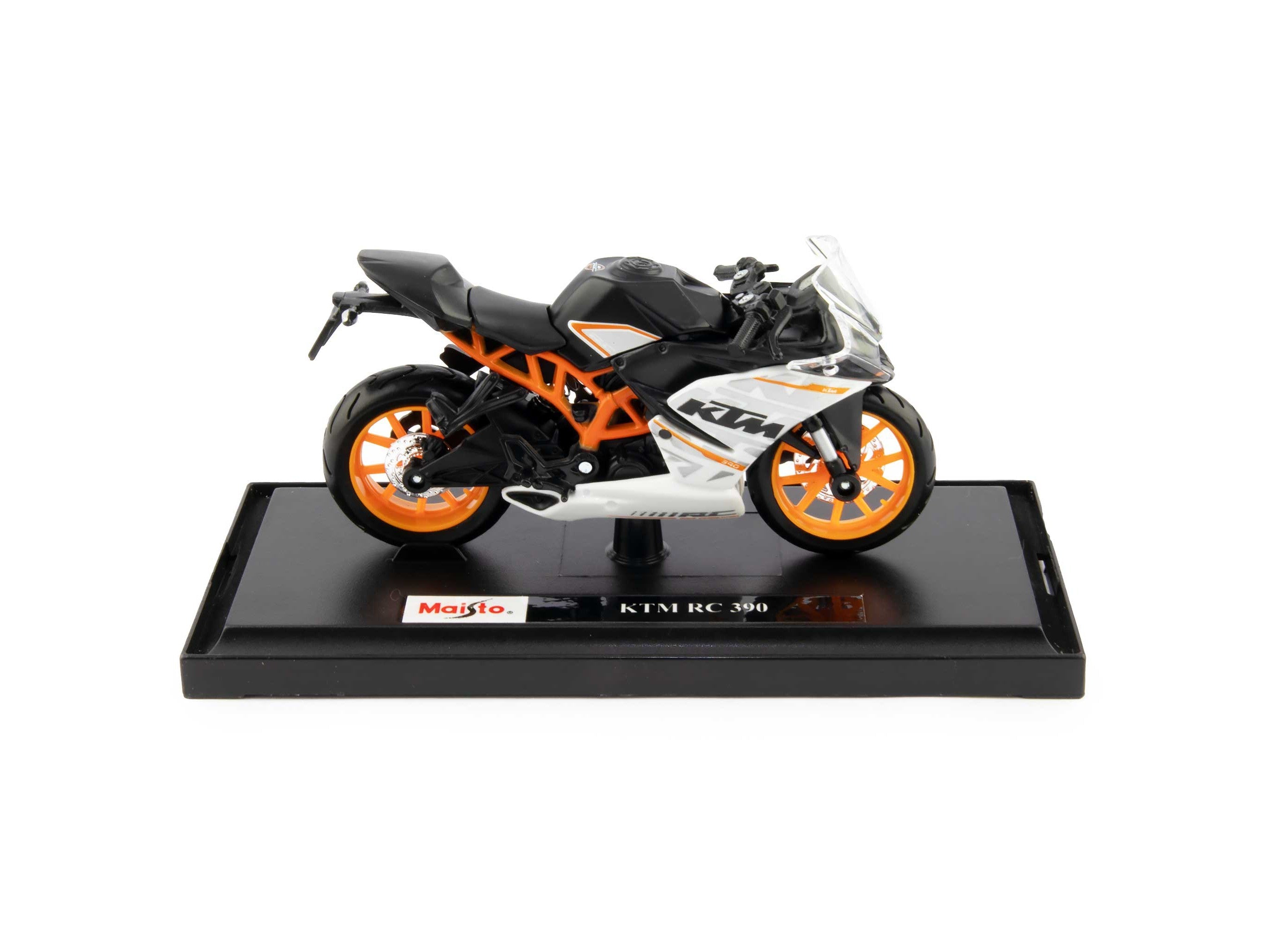 KTM RC 390 black/white - 1:18 Scale Motorbike Model