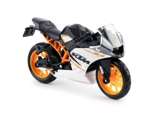 KTM RC 390 black/white - 1:18 Scale Motorbike Model