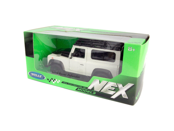 Land Rover Defender 90 with snorkel white - 1:24 Scale