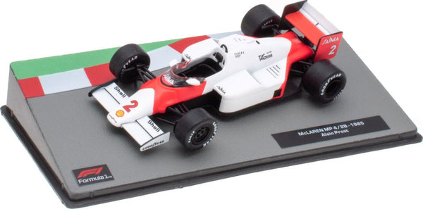 McLaren MP4/2B #2 F1 1985 Alain Prost 1:43 Scale Diecast Model