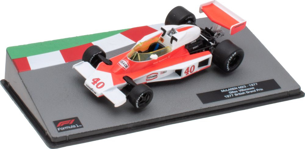 McLaren M23 #40 F1 British GP 1977 Villeneuve 1:43 Scale Diecast Model