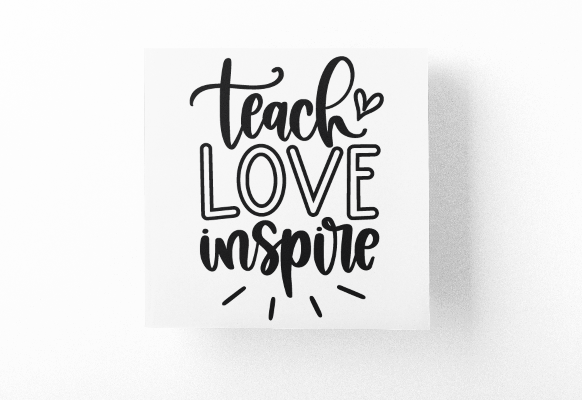 Teach Love Inspire Teacher Sticker