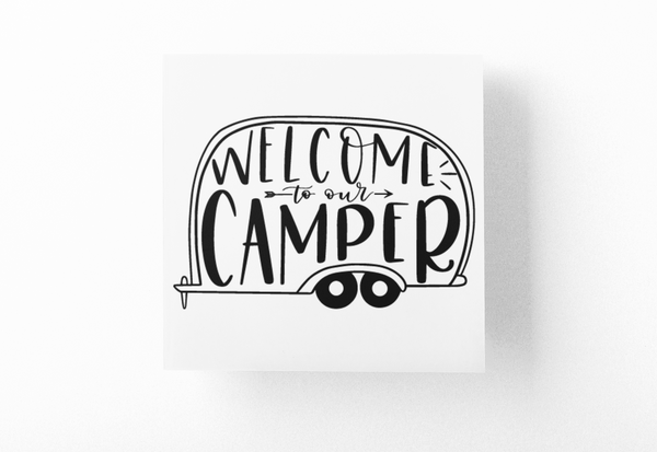 Welcome To Our Camper Adventure Sticker
