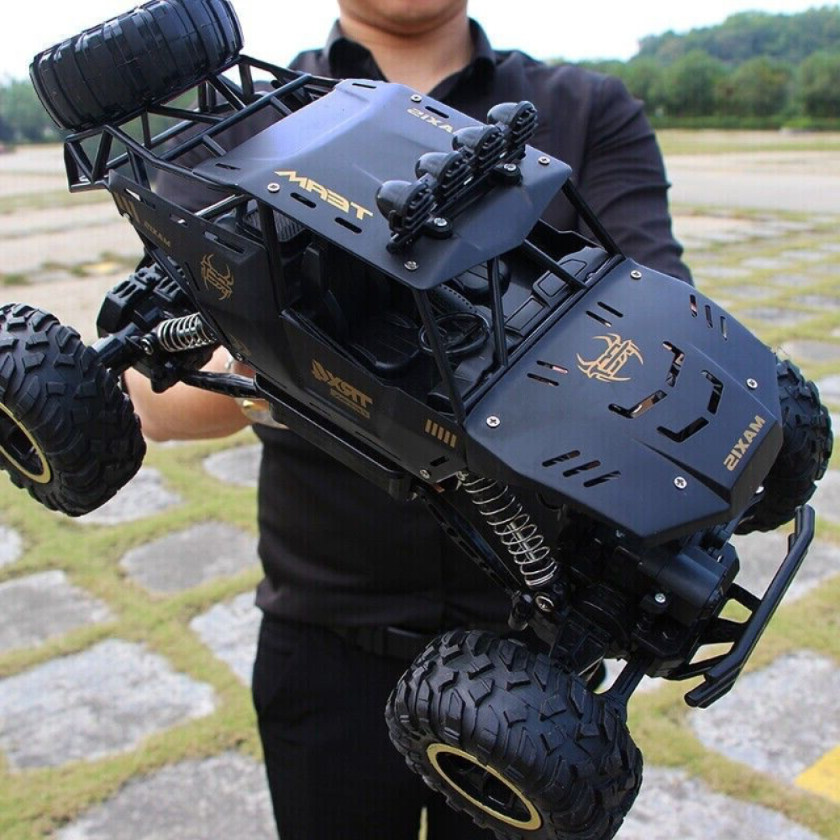 2025 NEW 4DRC 1:12 Rock Crawler Rechargeable Off Road Truck 4WD , Metal Shell LED Headlights RC Remote Control Off Road Car Truck