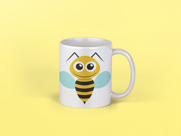 Adorable Bee Insect Personalised Your Name Gift Mug