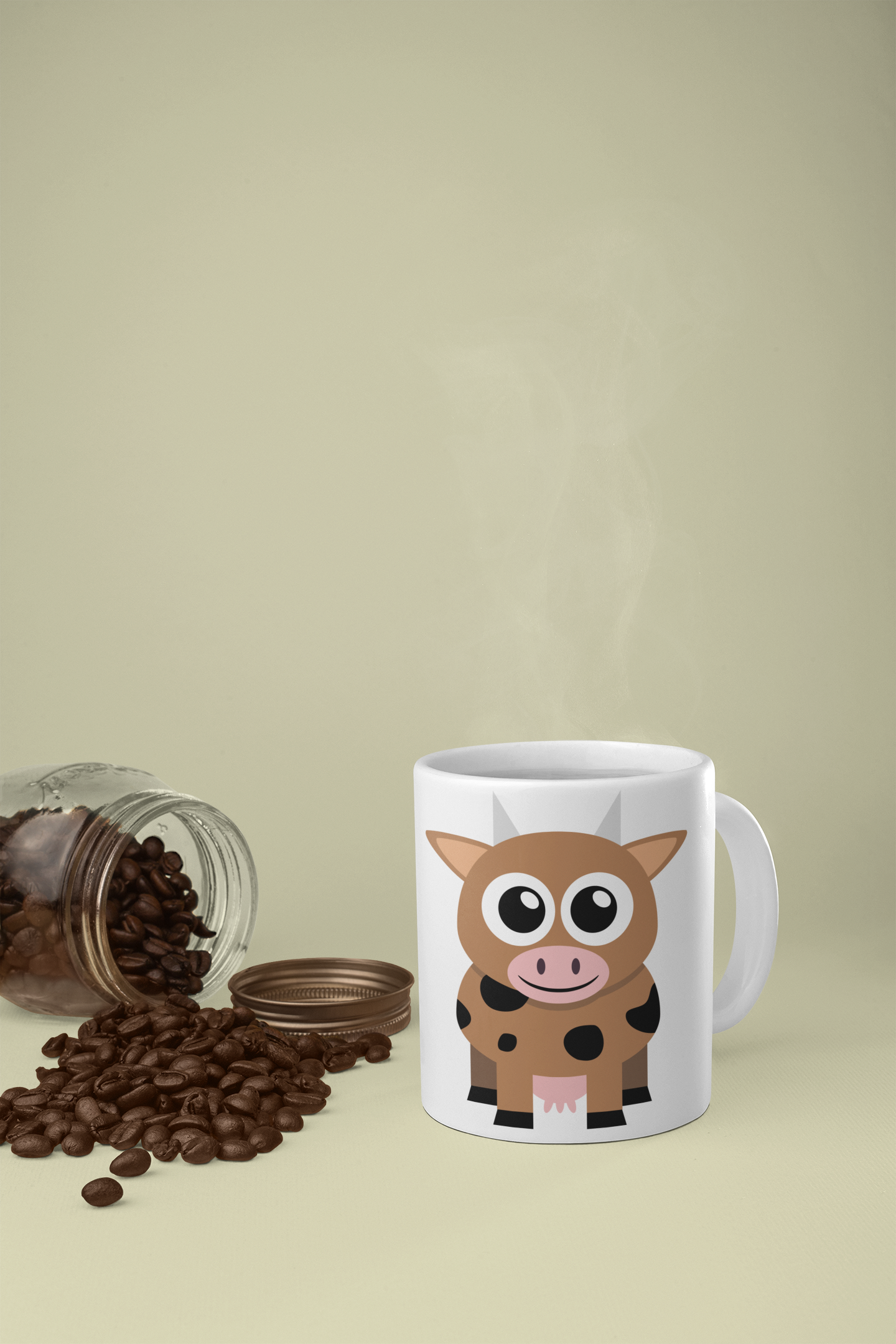 Adorable Puppy Personalised Your Name Gift Mug