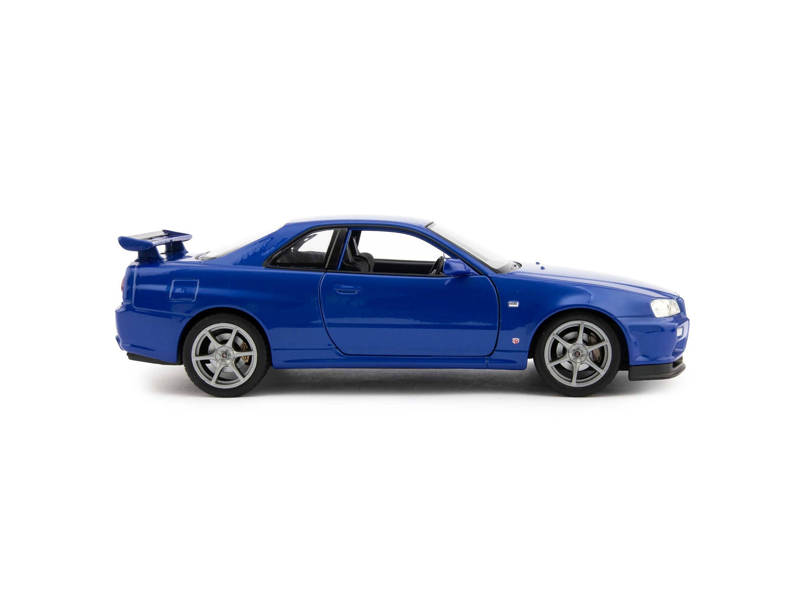 Nissan Skyline GT-R (R34) blue - 1:24 Scale