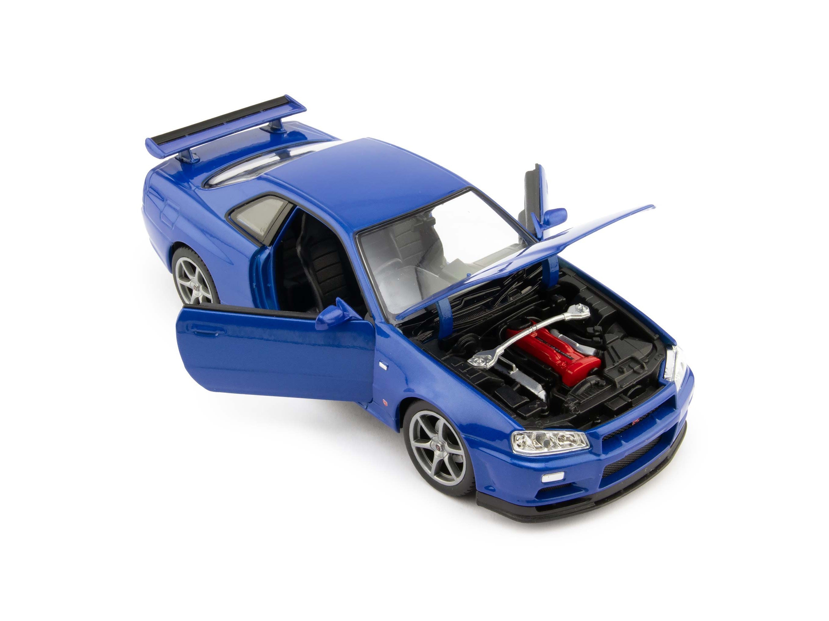 Nissan Skyline GT-R (R34) blue - 1:24 Scale