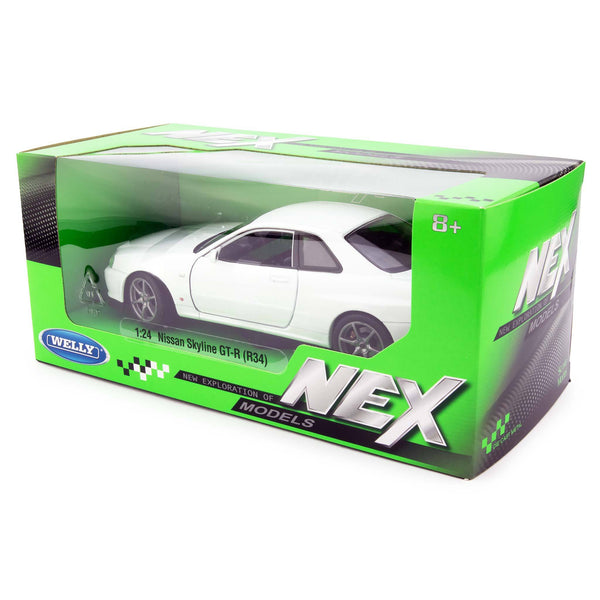 Nissan Skyline GT-R (R34) white - 1:24 Scale