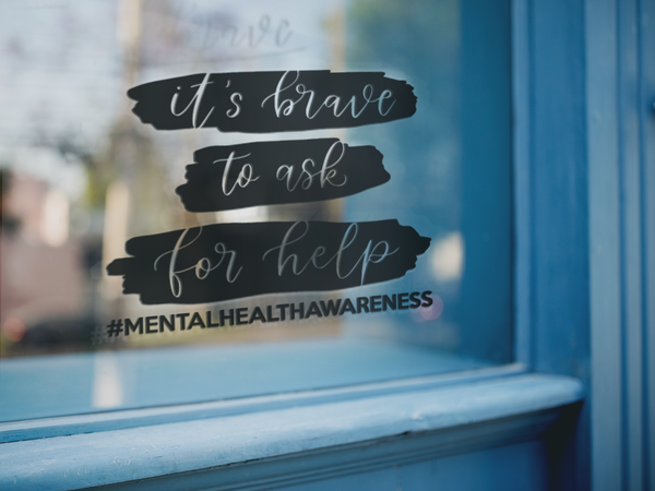 Its Brave To Ask For Help Mental Health Awareness Sticker