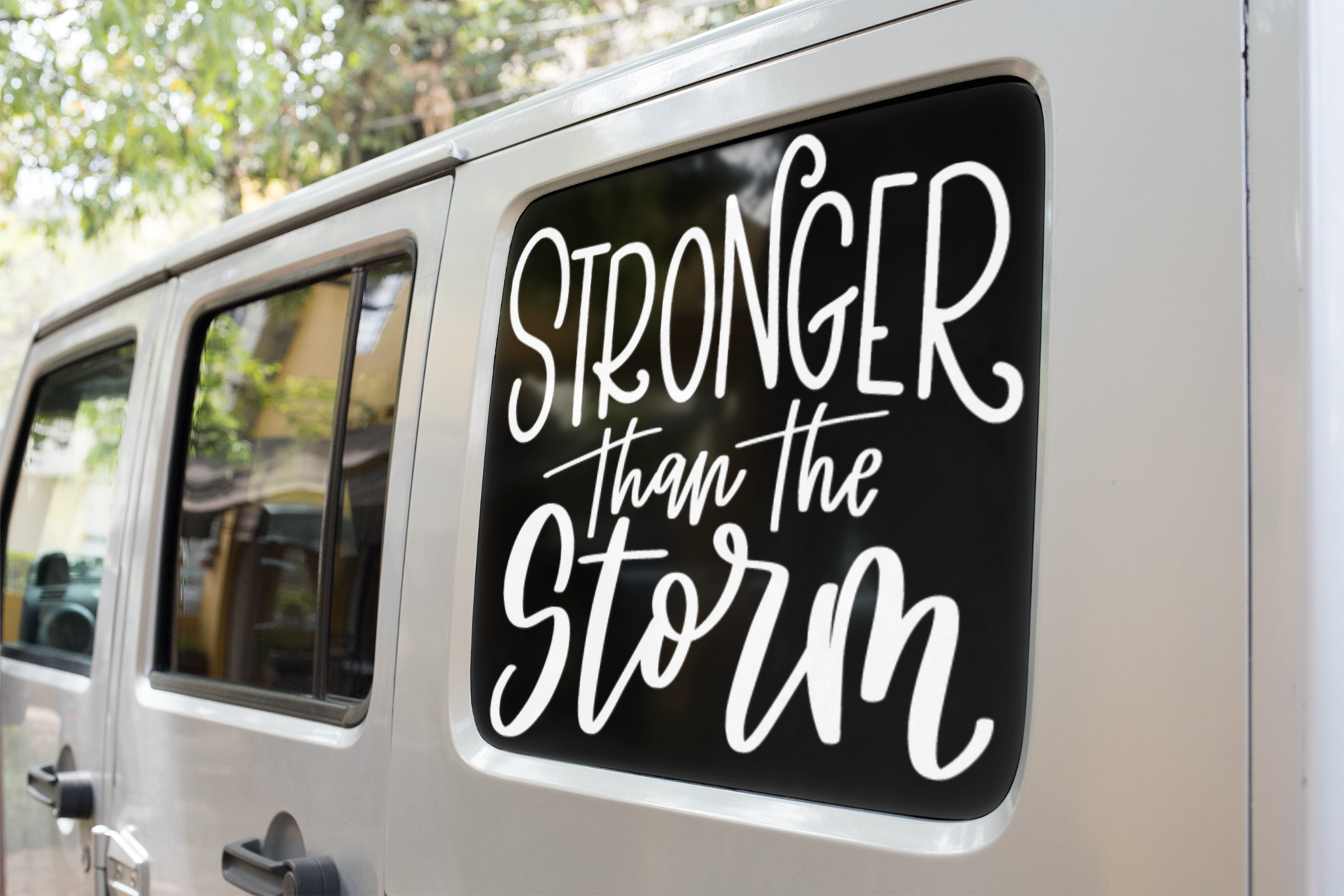 Stronger Than The Storm Inspirational Sticker