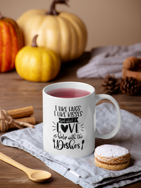 I Love Help With The Dishes Kitchen Mug