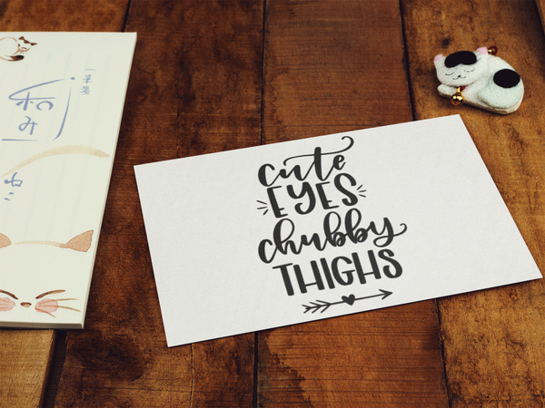 Cute Eyes Chubby Thighs Baby Sticker