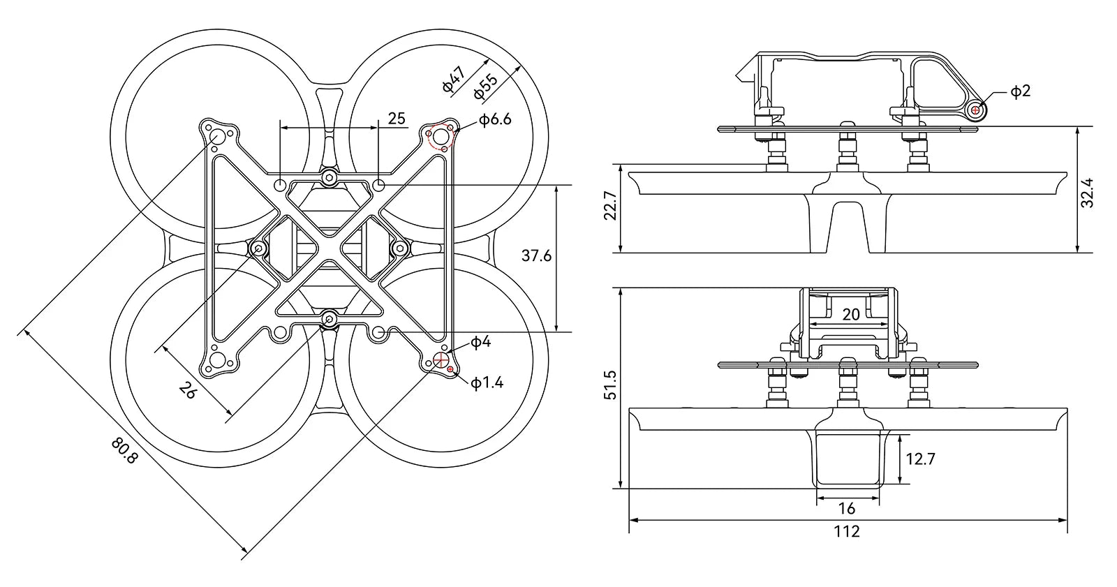 BetaFPV Pavo Pico Brushless Whoop Frame