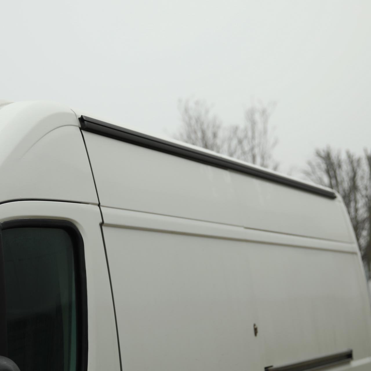 For Peugeot Boxer Black Campervan Awning Rails - Ideal for Campervan Drive-Away Awnings & Reimo Compatibility