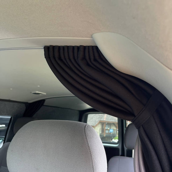For Mercedes Dodge Sprinter Cab Divider Curtain Kit with Rail Premium Quality - Van-X