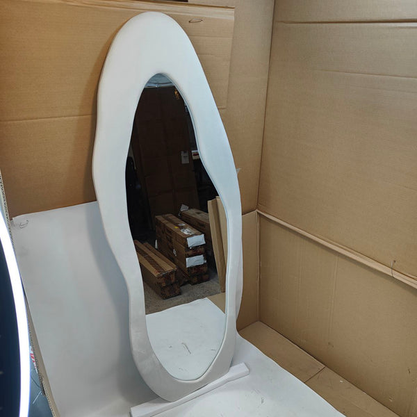 Asymmetrical Wavy Full Length Mirror 168x68cm Arch Floor Standing CEIEVER