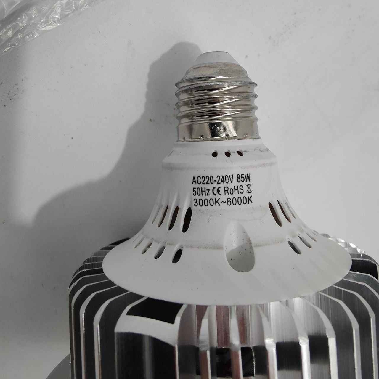85W Dimmable Tricolor LED Bulb 3000K-6000K with Remote for E27 Softbox