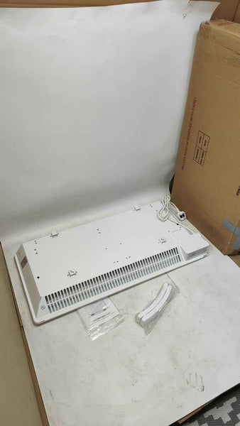 1800W White Electric Radiator Heater with Thermostat Wall Mounted